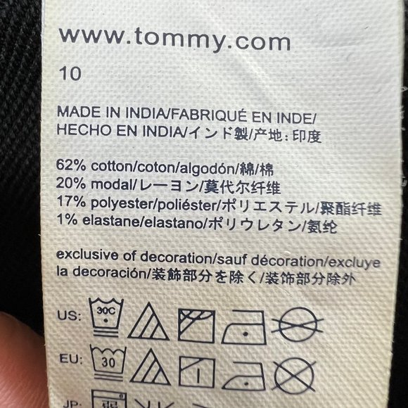 Tommy Hilfiger Size 10 Navy Blue Rhinestone Embellish Sleeveless Crew Neck Dress - Picture 12 of 12